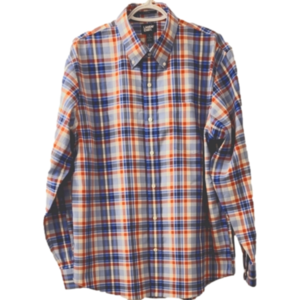 Lands End Long Sleeve Plaid Shirt